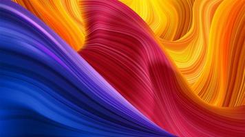 Abstract Colorful Fluid Twisting Pattern