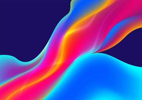 Abstract Flowing Colorful Fluid Shapes