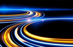 Slow Shutter Light Trails Effect  Design vector