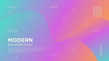 Curved Abstract Modern Gradient Design vector