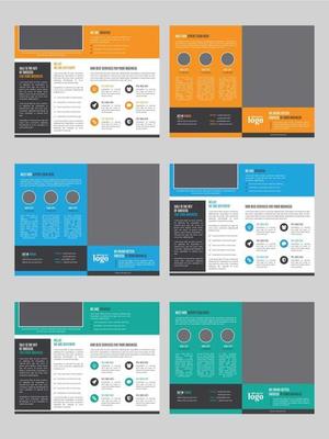 Bi-fold Template Set with Space for Photo