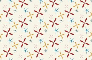 Star Style Seamless Geometric Pattern vector