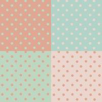 Pastel stars seamless set vector