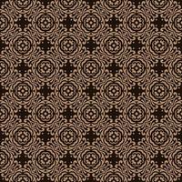 Dark Brown with Tan Details Geometric Pattern vector