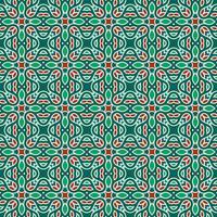 Green and Red Geometric Pattern vector