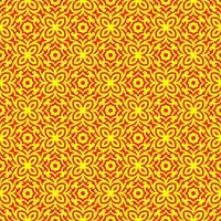 Yellow and Red Geometric Pattern vector