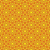 Yellow and Red Geometric Pattern vector