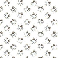 Cartoon Cats with Sweat Drop on Forehead vector