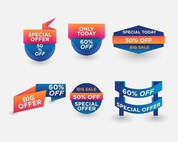Special Offer Banners Set vector