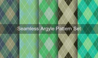 Seamless Diamond Pattern Set vector