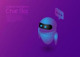 ai robot asistente vector