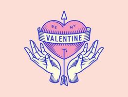Be my Valentine vector