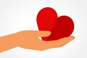 Hand Holding Heart Vector Art Icons And Graphics For Free Download