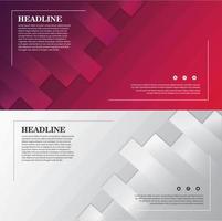 Dynamic Shape Banner Set vector