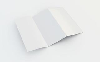 Blank brochure
