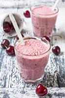 smoothie with cherry