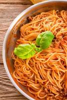 spaghetti a la boloñesa foto