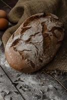 Rustic bread wheat-rye photo