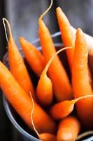 zanahorias orgánicas frescas
