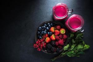 Antioxidant all berries fruit smoothie