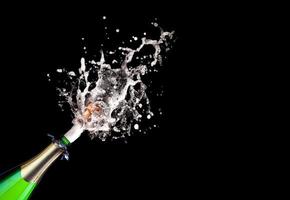 popping champagne photo