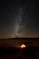Single Tent under the Milky Way