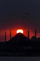 Hagia Sophia mosque sunset