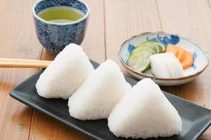 japonés, cocina, onigiri foto