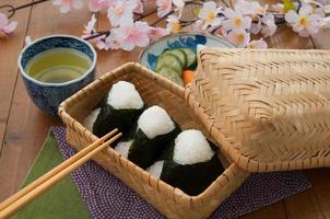 japonés, cocina, onigiri foto