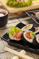 la composición del sushi foto