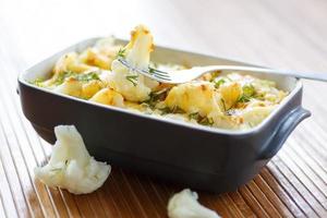 cauliflower baked with egg and cheese