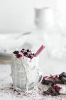berry fruit natural ingredient milkshake photo