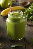 Healthy Organic Green Fruit Smoothie photo