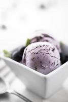 Blueberries ice cream