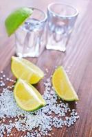 limes and salt for tequila