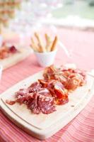 Cold cuts of meat photo