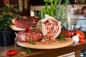 Traditional italian - Parma ham photo