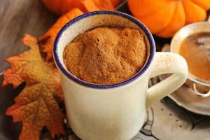 Pumpkin Spice Latte Microwave Mug Cake fall dessert