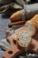 Rue bread with bran photo