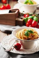 Traditional sicilian red pesto with tomato photo