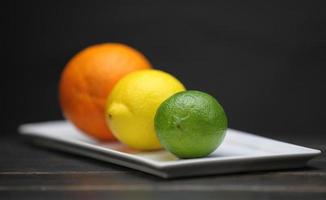 Display of citrus fruit