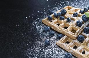 Waffles with Blueberries photo