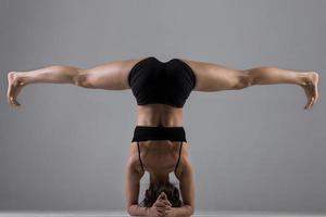 Yoga girl in asana