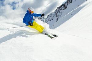 Male freerider skier