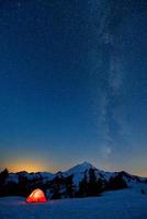 Milky Way and Mount Baker photo