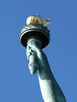 Statue of Liberty torch closeup