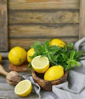 lemon and  mint