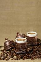 Traditional cup of turkish coffee. photo