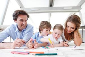 family drawing pictures photo