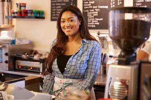Portrait Of Female Coffee Shop Owner photo